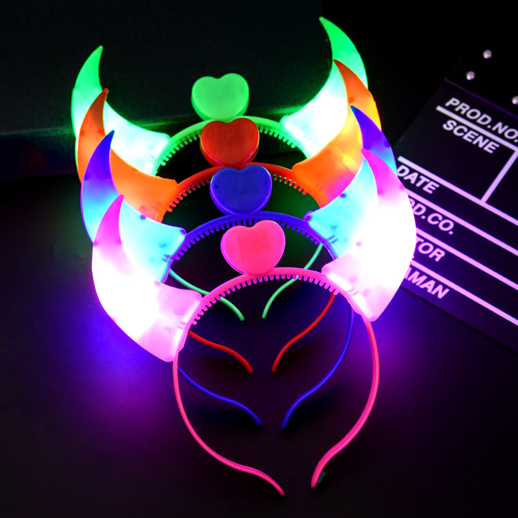 Wholesale Plastic Luminous Cat's Ears Hair Hoop